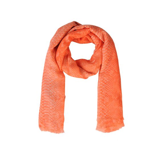 Stella McCartney, Schal aus Seidenmischung mit Python-Print 