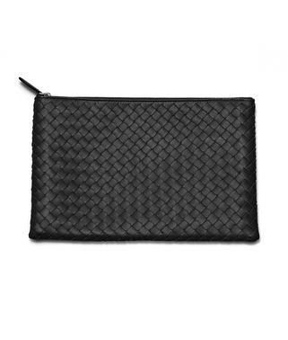 BOTTEGA VENETA - Nero Intrecciato Nappa Document Case