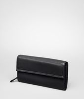 Bottega Veneta® Nero Setasettanta Leather Continental Wallet Bottega Veneta® Nero Setasettanta Leather Continental Wallet