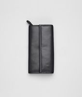 Bottega Veneta® Nero Setasettanta Leather Continental Wallet Bottega Veneta® Nero Setasettanta Leather Continental Wallet