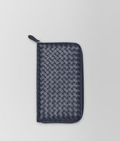 Bottega Veneta® Light Tourmaline Intrecciato VN Zip Around Wallet Bottega Veneta® Light Tourmaline Intrecciato VN Zip Around Wallet
