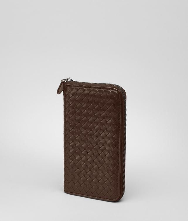 BOTTEGA VENETA ZIP AROUND WALLET IN LIGHT TOURMALINE INTRECCIATO VN Zip Around Wallet U fp