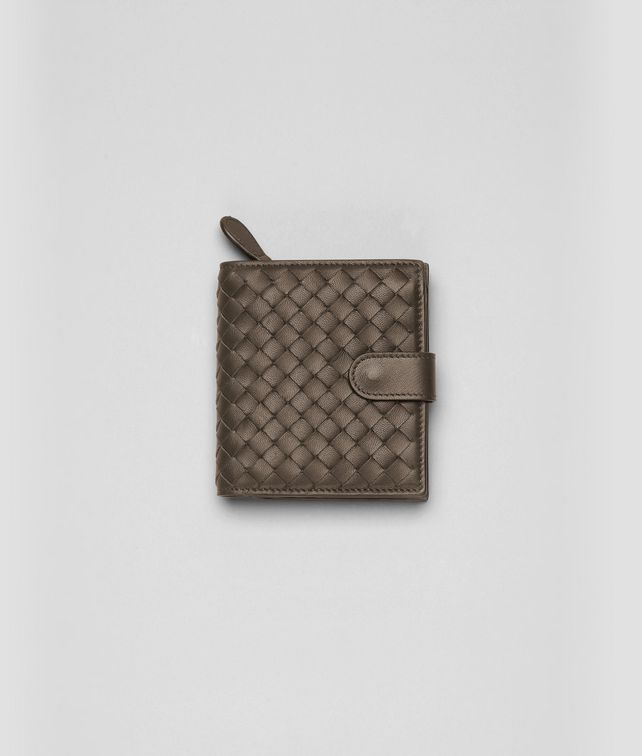 BOTTEGA VENETA Edoardo Intrecciato Nappa Bi-Fold Wallet Mini Wallet or Coin Purse D fp