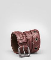 Bottega Veneta® Ebano Intrecciato Nappa Belt Bottega Veneta® Ebano Intrecciato Nappa Belt