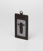 Bottega Veneta® Ebano Intrecciato Nappa Card Case Bottega Veneta® Ebano Intrecciato Nappa Card Case