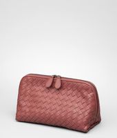 Bottega Veneta® Ebano Intrecciato Nappa Cosmetic Case Bottega Veneta® Ebano Intrecciato Nappa Cosmetic Case