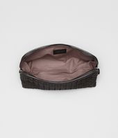 Bottega Veneta® Ebano Intrecciato Nappa Cosmetic Case Bottega Veneta® Ebano Intrecciato Nappa Cosmetic Case