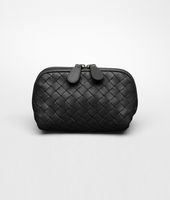 Bottega Veneta® Nero Intrecciato Nappa Cosmetic Case Bottega Veneta® Nero Intrecciato Nappa Cosmetic Case