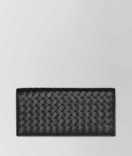 BOTTEGA VENETA - Nero Intrecciato VN Continental Wallet