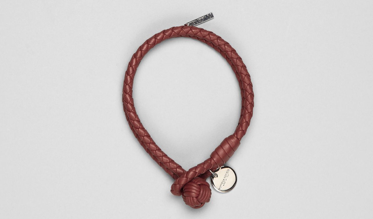 Bottega Veneta® | Appia Intrecciato Nappa Bracelet | Leather Bracelet | Small Leather Goods