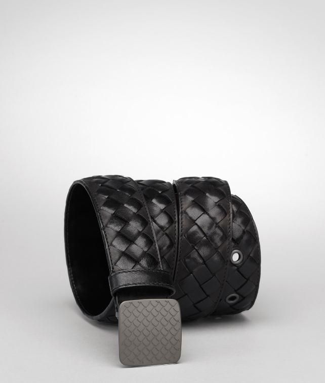 BOTTEGA VENETA Intrecciato Waxed Vitello Laque Belt Belt U fp
