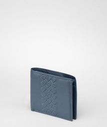 WalletSmall Leather GoodsLeatherBlue Bottega Veneta®