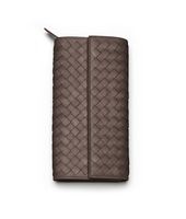 Bottega Veneta® Ebano Intrecciato Nappa Continental Wallet Bottega Veneta® Ebano Intrecciato Nappa Continental Wallet