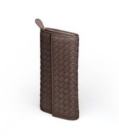 Bottega Veneta® Ebano Intrecciato Nappa Continental Wallet Bottega Veneta® Ebano Intrecciato Nappa Continental Wallet