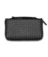 Bottega Veneta® Nero Intrecciato VN Travel Document Case Bottega Veneta® Nero Intrecciato VN Travel Document Case
