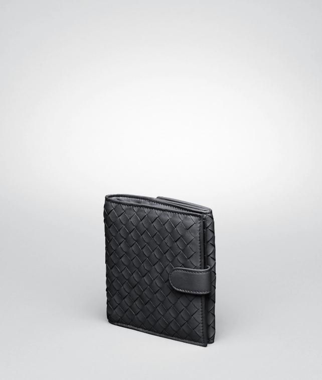 BOTTEGA VENETA Edoardo Intrecciato Nappa French Flap Wallet Continental Wallet D fp
