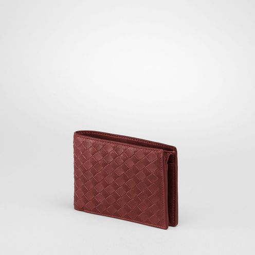 WalletSmall Leather GoodsLambskinRed Bottega Veneta®