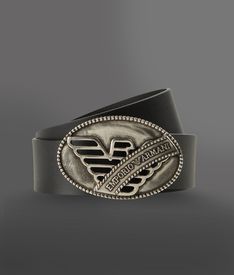 EMPORIO ARMANI - Cintura in pelle