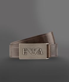 EMPORIO ARMANI - Cintura in pelle