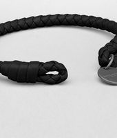 Bottega Veneta® Nero Intrecciato Nappa Bracelet Bottega Veneta® Nero Intrecciato Nappa Bracelet