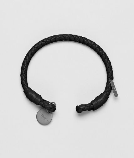 BOTTEGA VENETA - Nero Intrecciato Nappa Bracelet