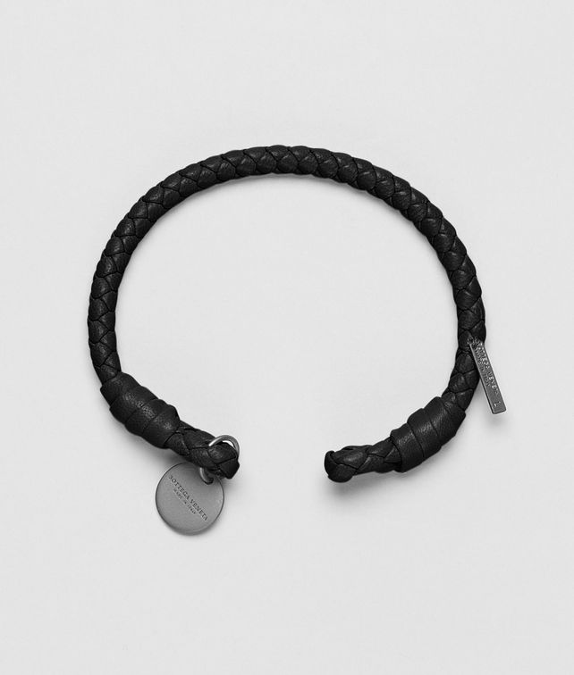 BOTTEGA VENETA Nero Intrecciato Nappa Bracelet Other Leather Accessory E fp