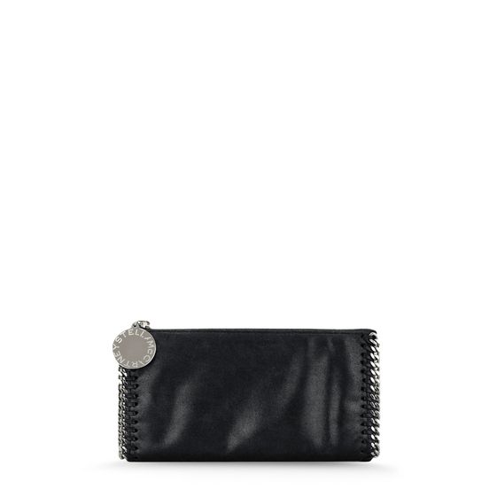 Stella McCartney, Falabella Shaggy Deer Brieftasche mit Reißverschluss