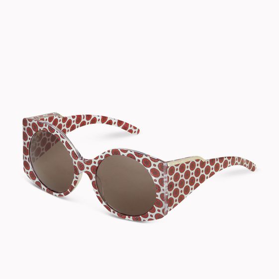 Stella McCartney, Lunettes de soleil Oriental Circle à grande monture avec imprimé