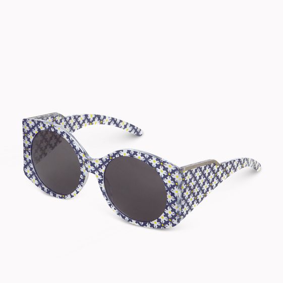 Stella McCartney, Sonnenbrille Oriental Circle mit breitem Gestell
