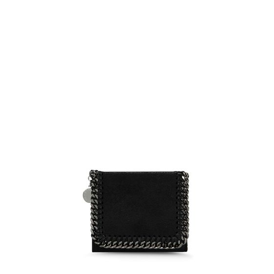 Stella McCartney, Brieftasche Falabella mit Überschlag aus Shaggy Deer