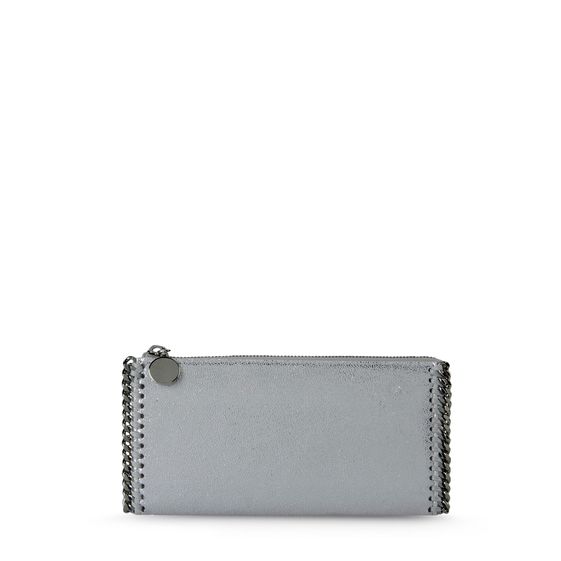 Stella McCartney, Portafoglio Falabella con Zip in Chamois