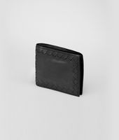 Bottega Veneta® Nero Waxed Leather Wallet Bottega Veneta® Nero Waxed Leather Wallet