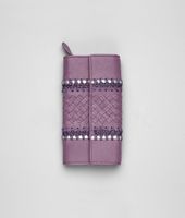 Bottega Veneta® Cervo Uncinetto Silk Continental Wallet Bottega Veneta® Cervo Uncinetto Silk Continental Wallet