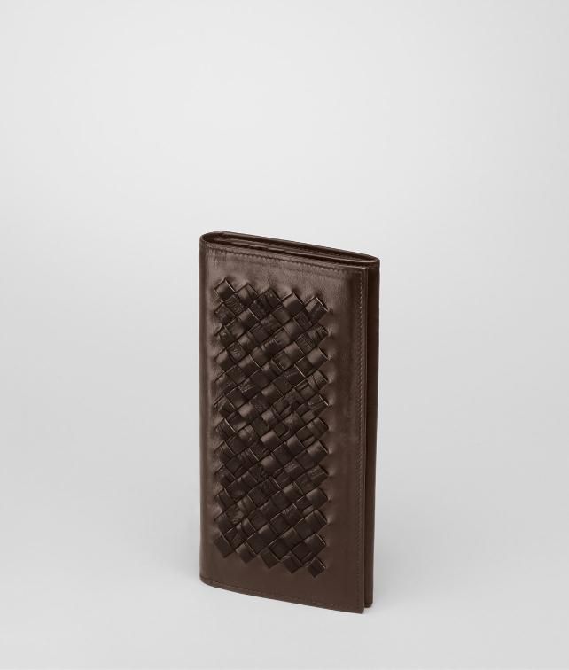 BOTTEGA VENETA Light Calf Soft Crocodile Fume Continental Wallet Wallet U fp