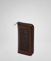 Bottega Veneta® Light Calf Soft Crocodile Fume Zip Around Wallet Bottega Veneta® Light Calf Soft Crocodile Fume Zip Around Wallet