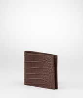 Bottega Veneta® Soft Crocodile Fume Wallet Bottega Veneta® Soft Crocodile Fume Wallet