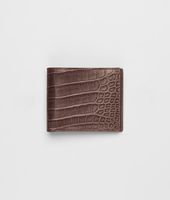 Bottega Veneta® Soft Crocodile Fume Wallet Bottega Veneta® Soft Crocodile Fume Wallet