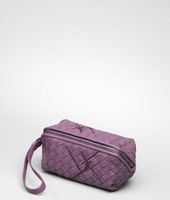 Bottega Veneta® Intrecciato Profondo Nappa Cosmetic Case Bottega Veneta® Intrecciato Profondo Nappa Cosmetic Case