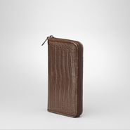 Soft Crocodile Fume Zip Around Wallet - Wallet - BOTTEGA VENETA - PE13 - 3400