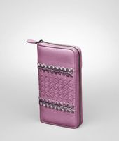 Bottega Veneta® Cervo Uncinetto Silk Continental Wallet Bottega Veneta® Cervo Uncinetto Silk Continental Wallet