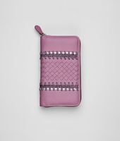 Bottega Veneta® Cervo Uncinetto Silk Continental Wallet Bottega Veneta® Cervo Uncinetto Silk Continental Wallet