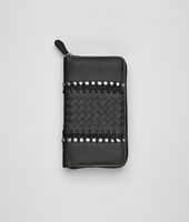 Bottega Veneta® Cervo Uncinetto Silk Continental Wallet Bottega Veneta® Cervo Uncinetto Silk Continental Wallet