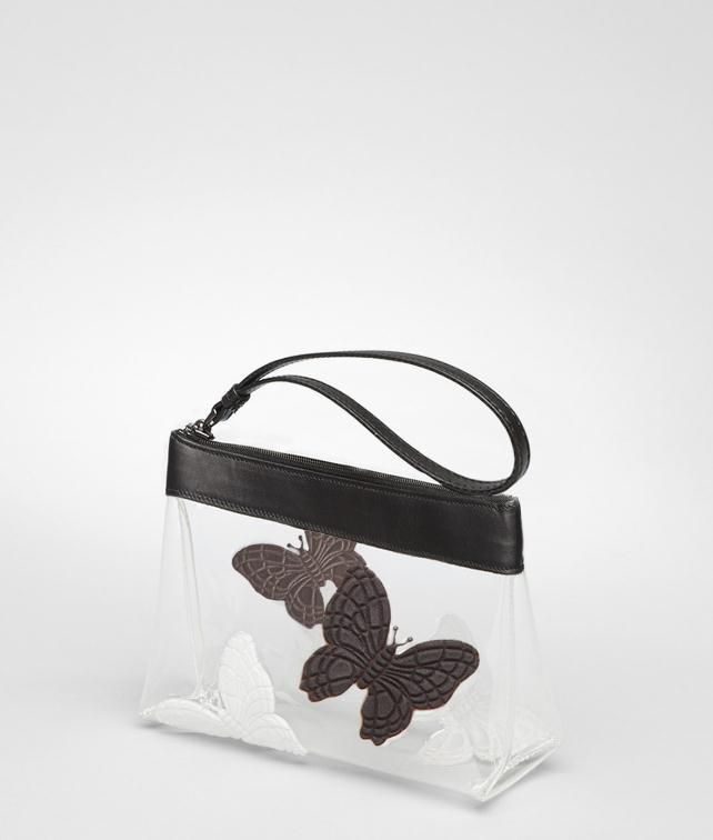 BOTTEGA VENETA Crystal Butterfly Document Case Cosmetic Case D fp