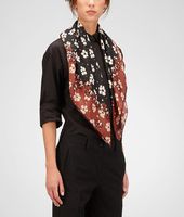 Bottega Veneta® Silk Marguerite Print Foulard Bottega Veneta® Silk Marguerite Print Foulard