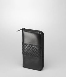 WalletSmall Leather GoodsLeatherBlack Bottega Veneta®