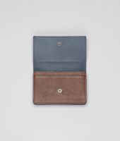 Bottega Veneta® Intrecciato Washed Vintage Calf Card Case Bottega Veneta® Intrecciato Washed Vintage Calf Card Case