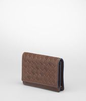 Bottega Veneta® Intrecciato Washed Vintage Calf Card Case Bottega Veneta® Intrecciato Washed Vintage Calf Card Case
