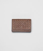 Bottega Veneta® Intrecciato Washed Vintage Calf Card Case Bottega Veneta® Intrecciato Washed Vintage Calf Card Case