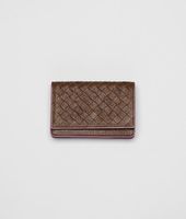 Bottega Veneta® Intrecciato Washed Vintage Calf Card Case Bottega Veneta® Intrecciato Washed Vintage Calf Card Case
