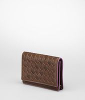 Bottega Veneta® Intrecciato Washed Vintage Calf Card Case Bottega Veneta® Intrecciato Washed Vintage Calf Card Case